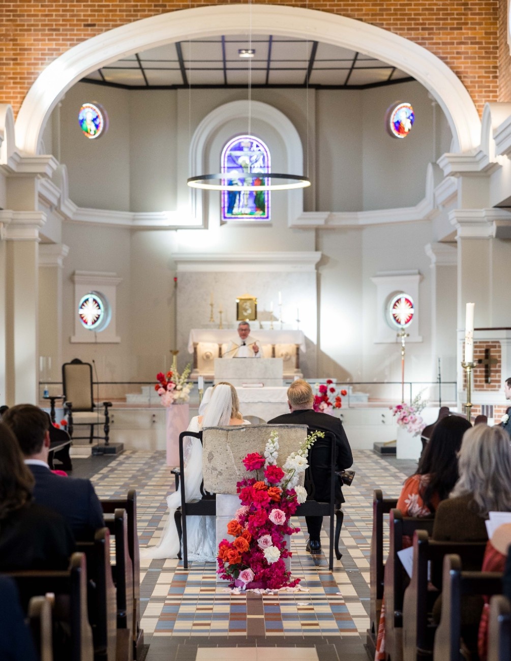 Catholic wedding ceremony at Saints Peter and Paul Church