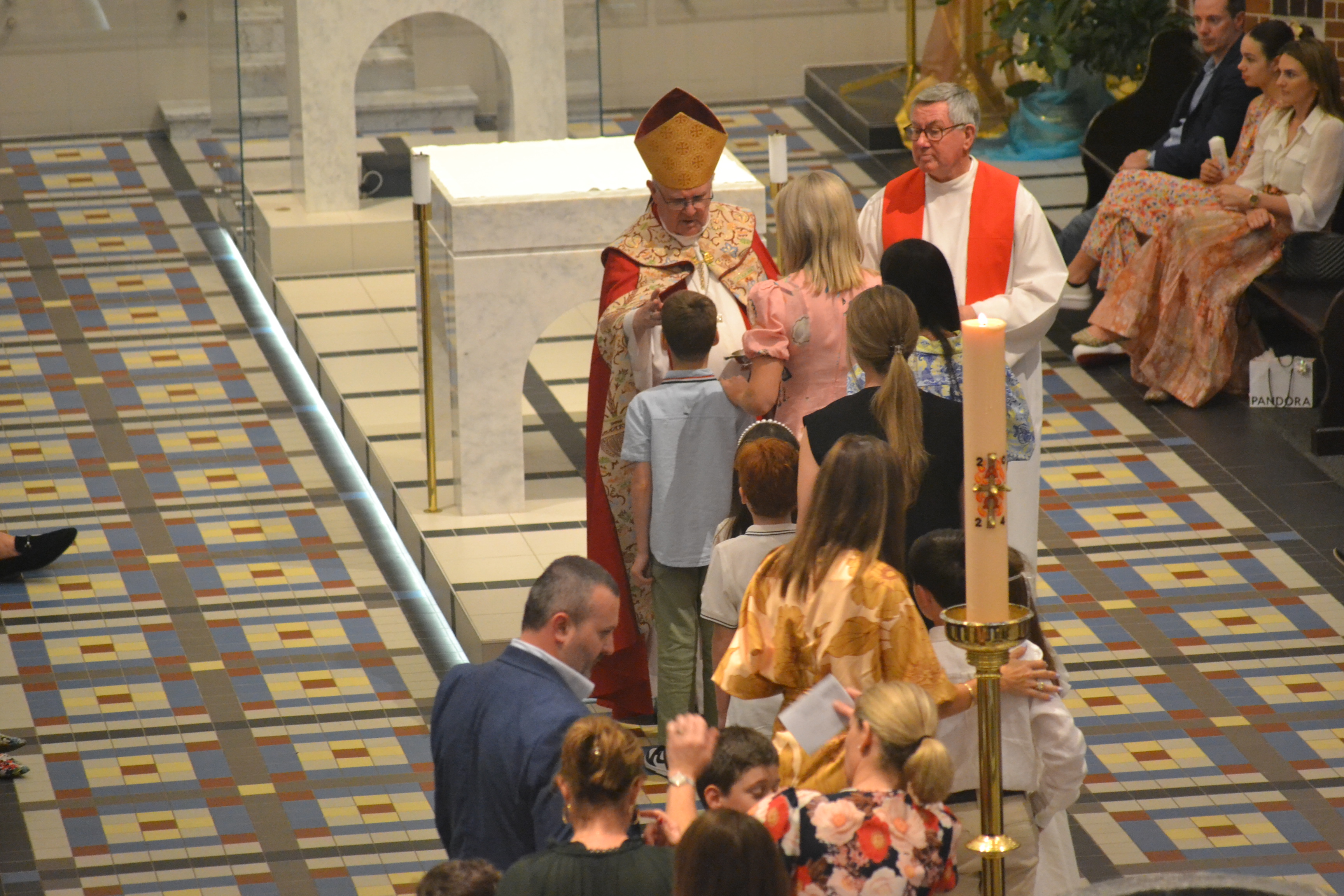 Confirmation ceremony at Saints Peter and Paul Church